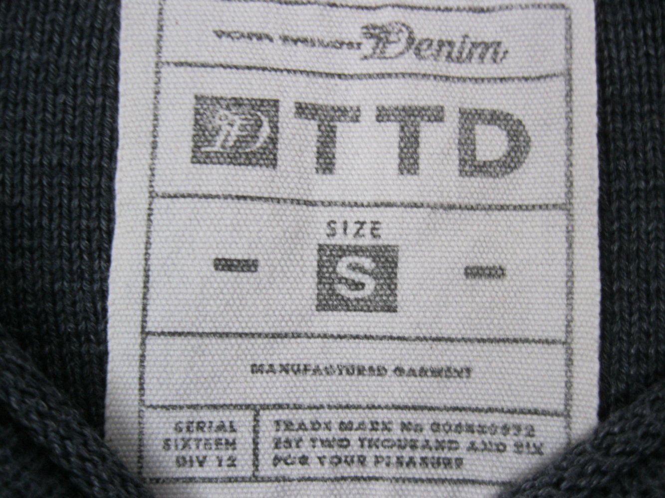 Tom Tailor Denim Strickpullover Baumwolle Blau  S