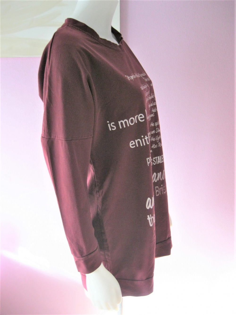 Sweatshirt # Today # Made in Italy # Burgunderrot # M