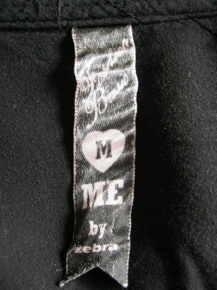 Blusen-Shirt # Me by Zebra # Volants # Schwarz # M