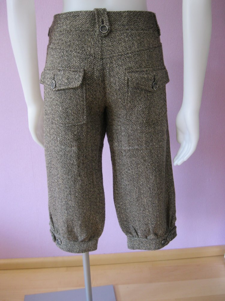 NEU # Stoffhose # Zara Basic # Lana-Wolle Anteil # braun/beige # L