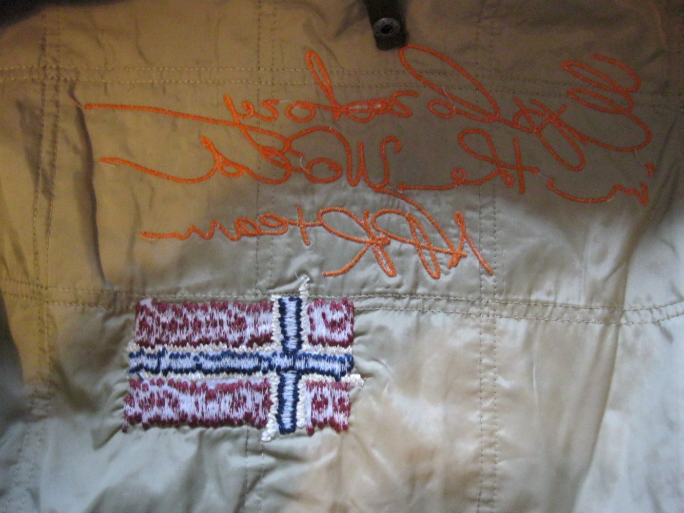 Napapijri Herren Steppjacke 100% Baumwolle gefüttert Braun M