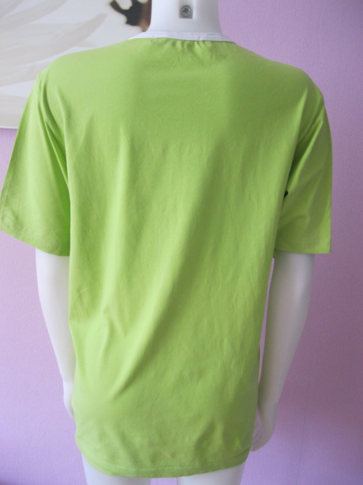 Velsace Sport T-Shirt Neongrün Stickerei 48 / 4XL