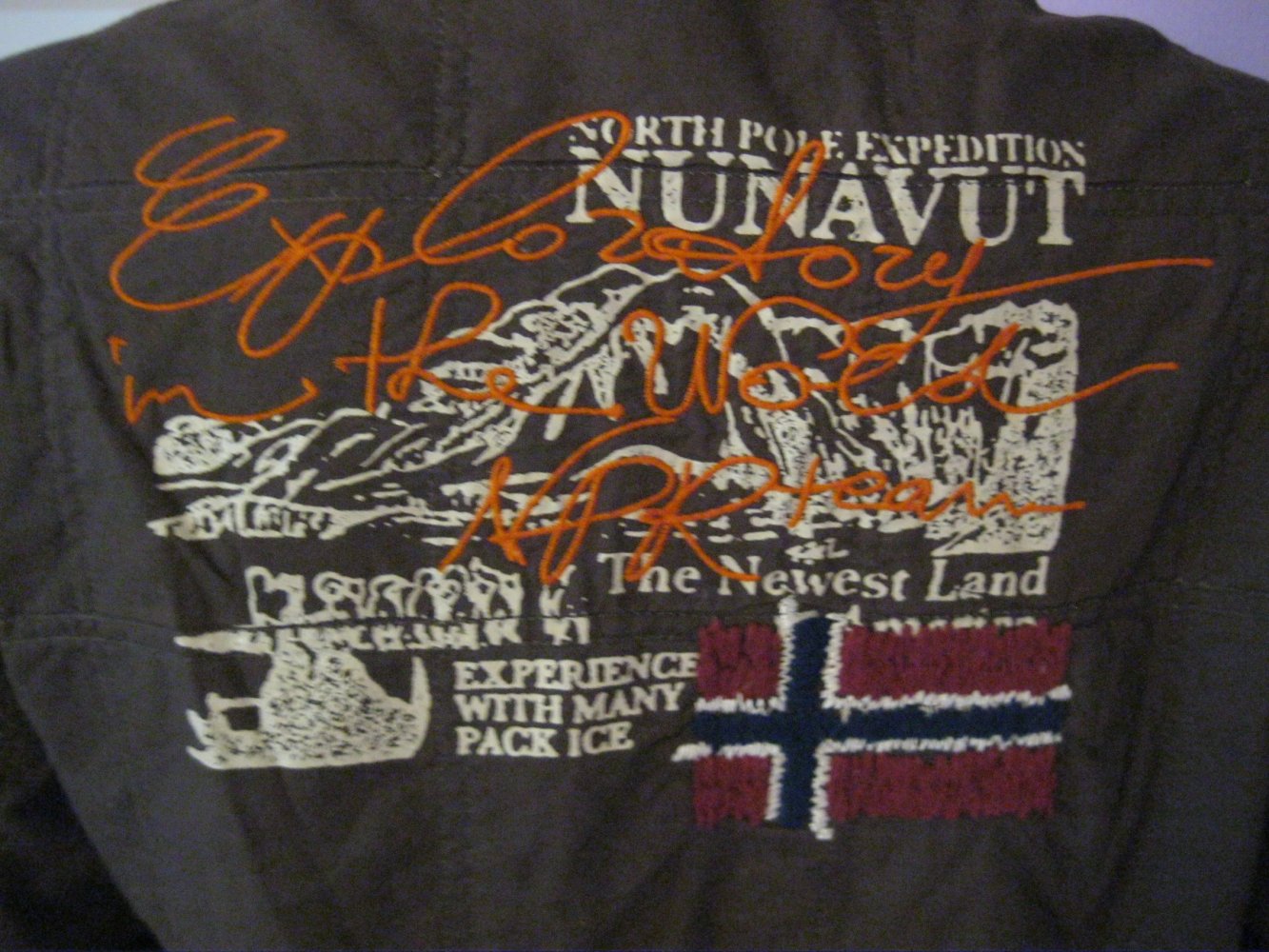 Napapijri Herren Steppjacke 100% Baumwolle gefüttert Braun M