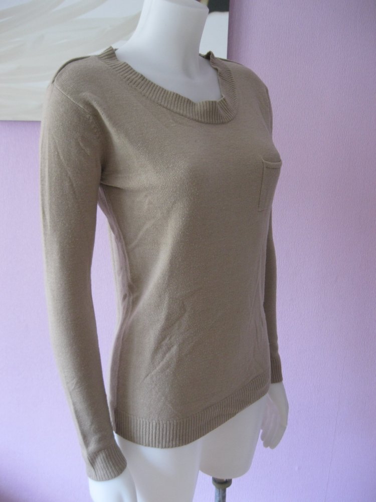 Manguun Feinstrickpulli Khaki S