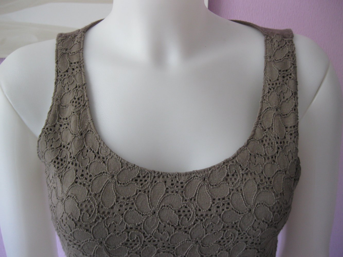 Tanktop # Amisu # Spitze# Farbe-Nute # L