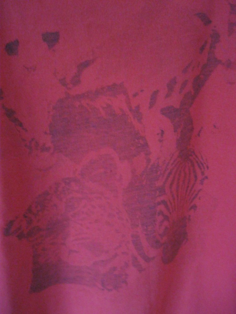T-Shirt # Ulla Popken # Rot # Print # floral # Wasserzeichen # 100% Baumwolle #  50/52