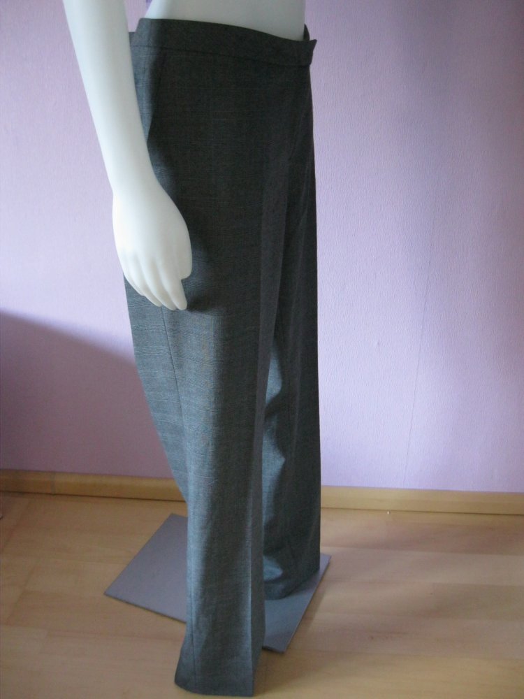 Stoffhose # Businesshose # Esprit # Bundfalte # Grau # 44