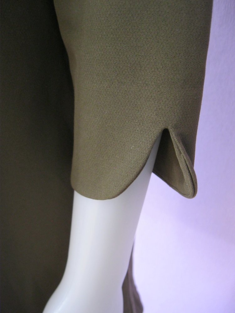 H&M Kleid Halbarm Schlupfkleid Khaki 44