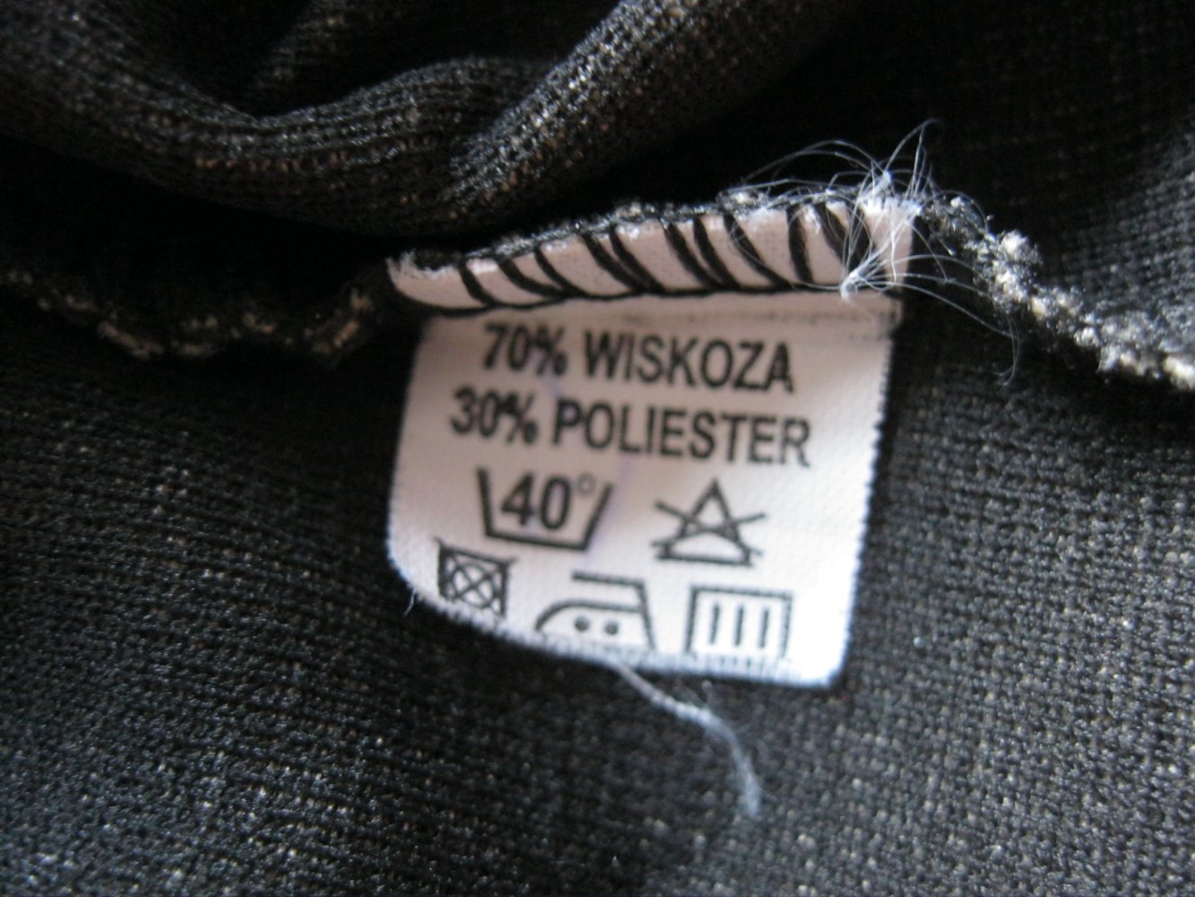 Pullover Viskose 1/2-ärmlig Beige/Schwarz M