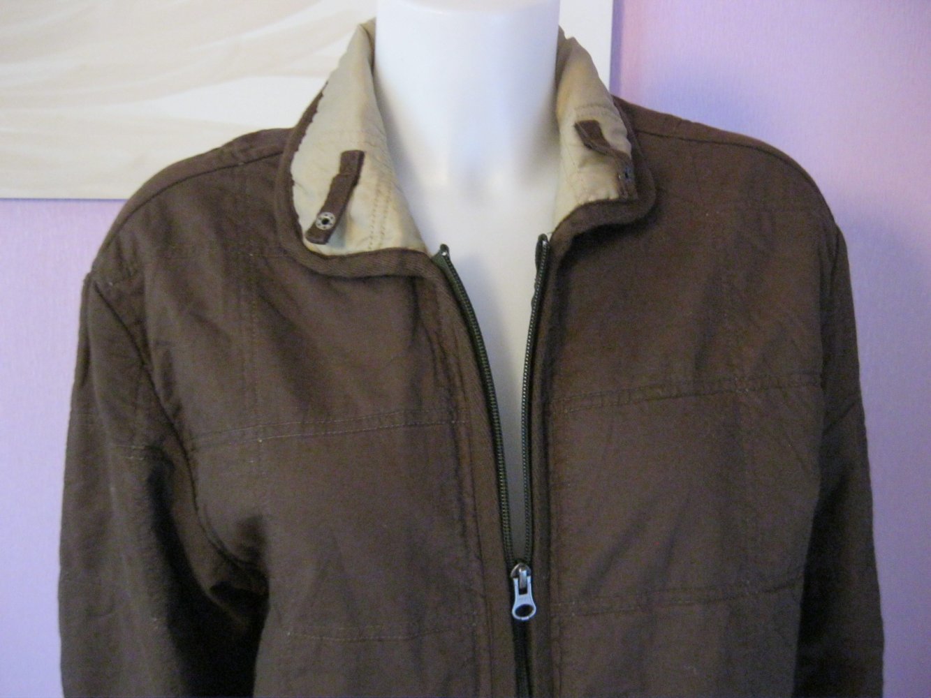 Napapijri Herren Steppjacke 100% Baumwolle gefüttert Braun M