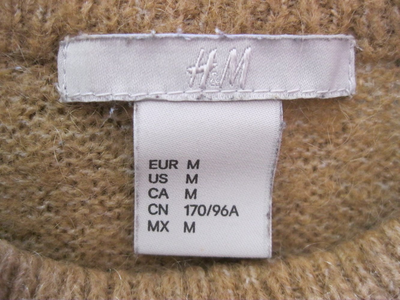 Strickpullover # H&M # 19% Mohair # Khaki # M