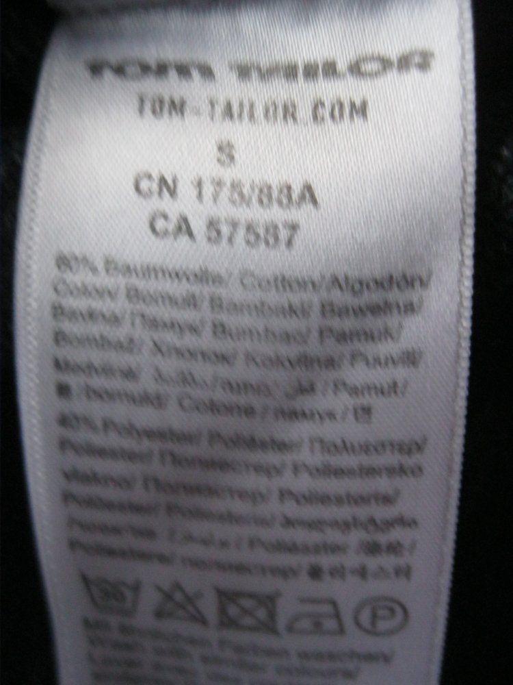 Tom Tailor Denim Strickpullover Baumwolle Blau  S