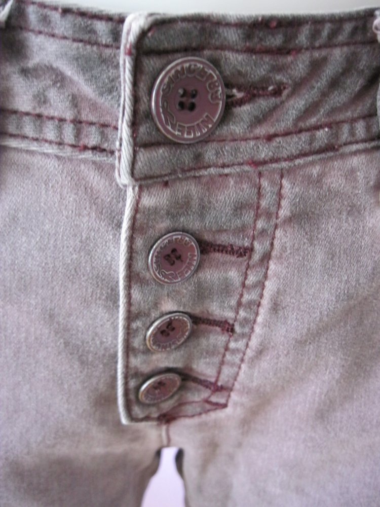 Jeans # Nile # gerades Bein # Kupferbraun # Denim # S