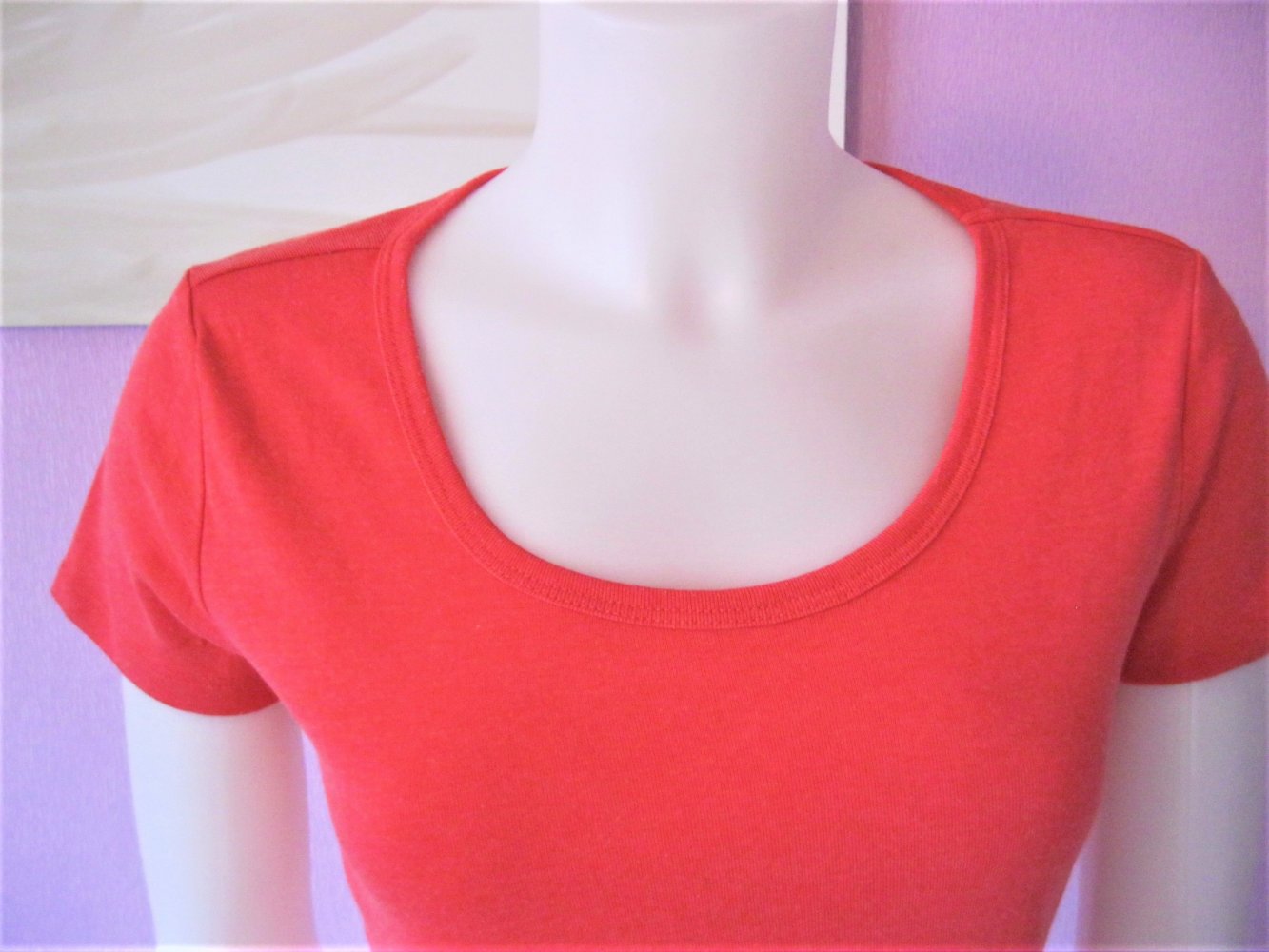 T-Shirt # Croped # Tally Weijl # 60% Baumwolle # rot # L