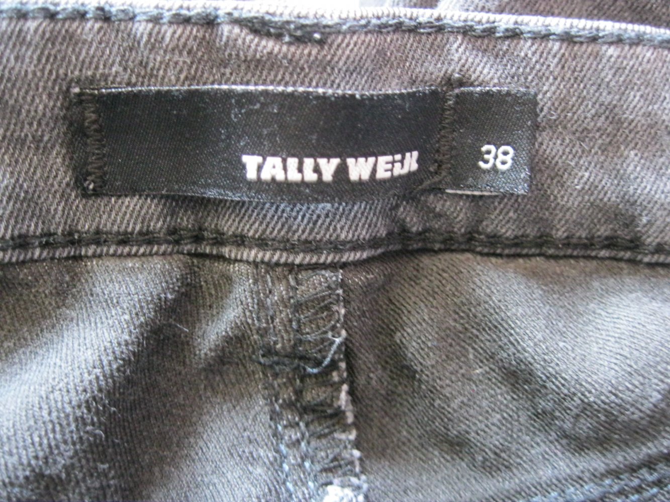 Skinny Jeans # Tally Weijl # Schwarz/grau # 38