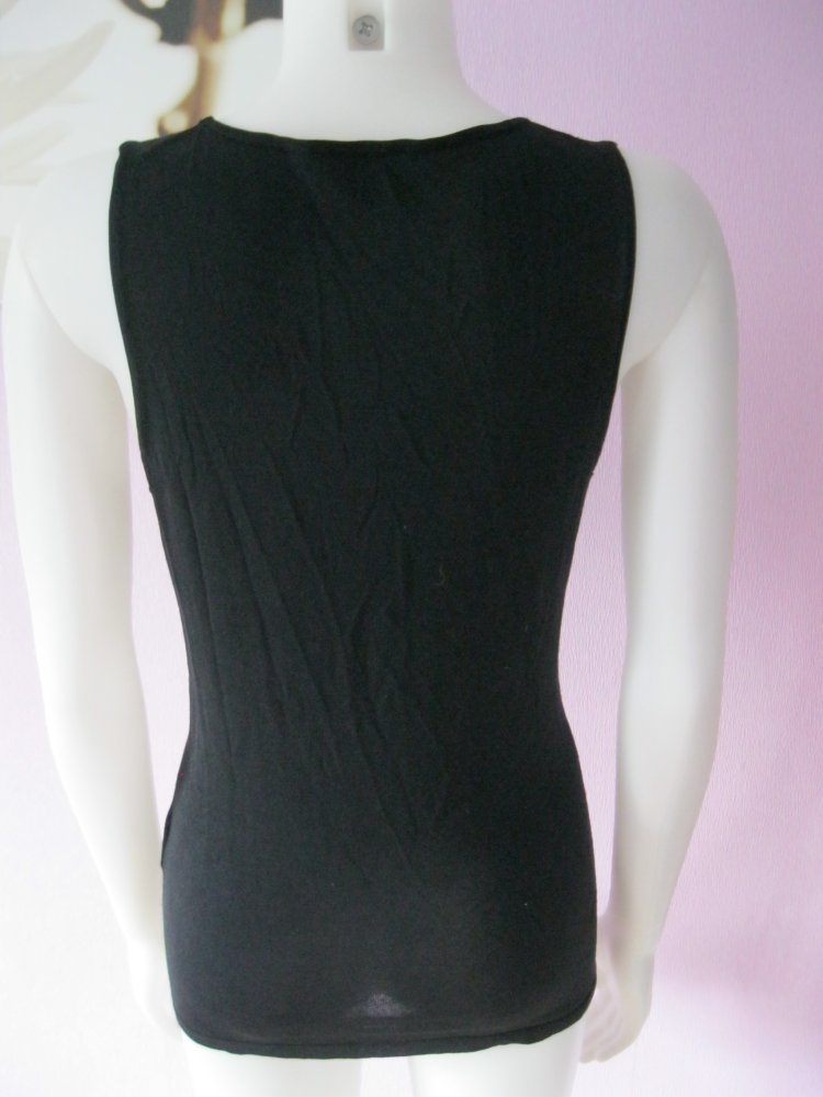 Feinstrick Pullunder # Hugo Boss # 80% Seide # Schwarz # L