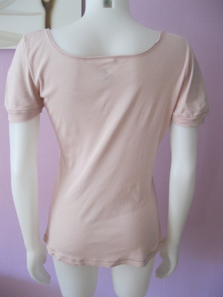 T -Shirt # Petit Bateau # Nude # Kurzarm # 100% Baumwolle #M