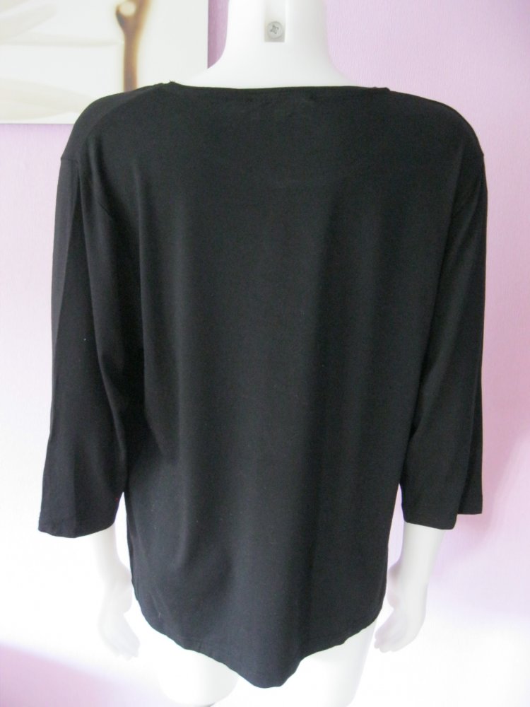 Shirt # Malva # 3/4-Arm # schwarz # L