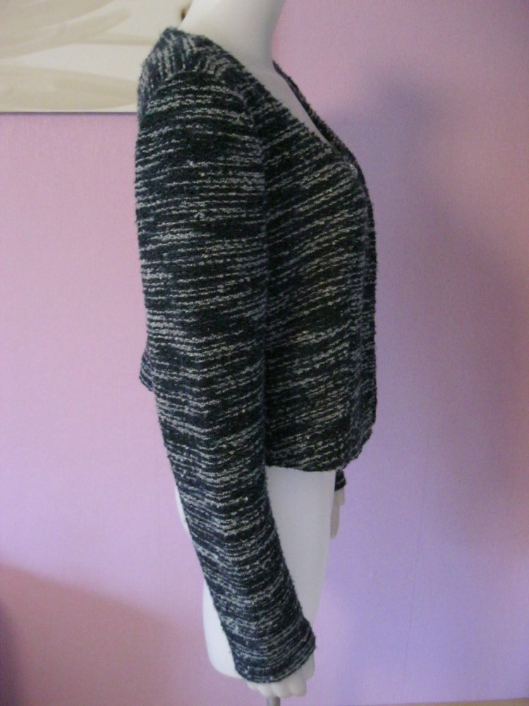 Crop-Jacke # Bolero-Jacke # Tramontana # Blau meliert # XL