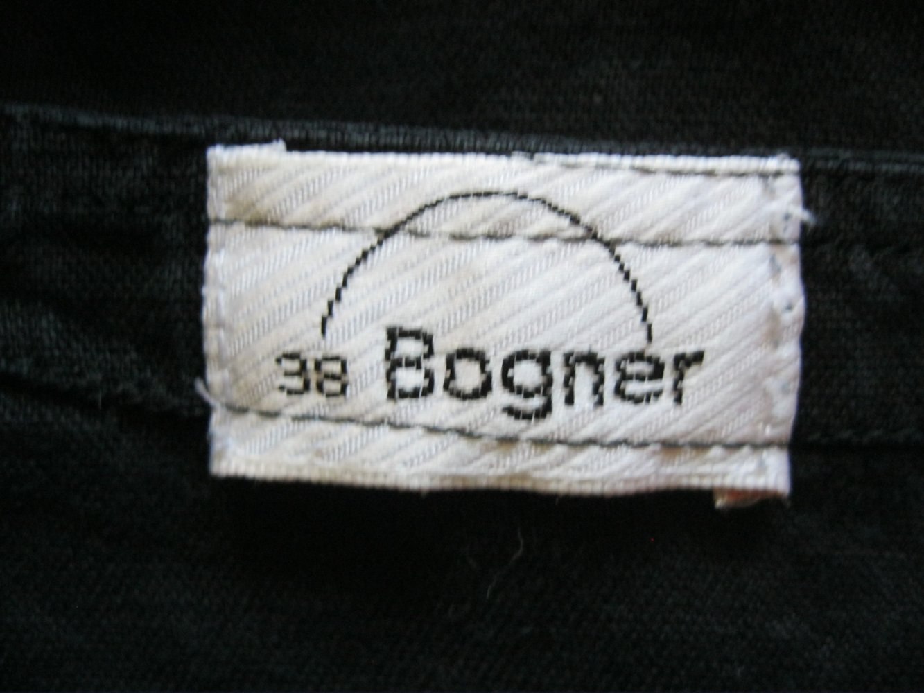 Bogner Bluse kurzärmlig 100% Leinen Schwarz 38
