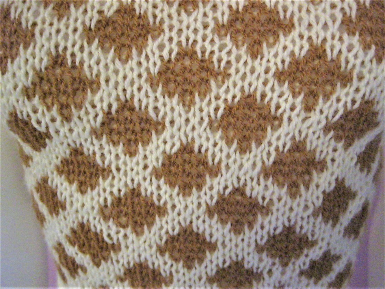 NEU Pullover gestrickt kurzarm Motive Handmade S/M
