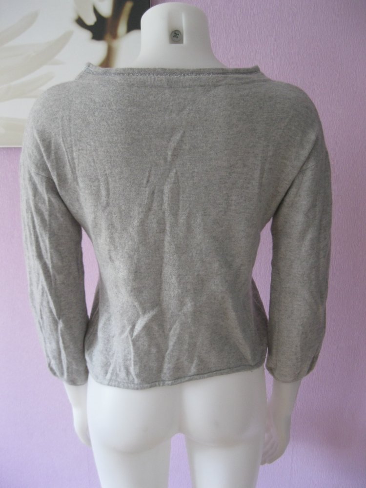 Laurèl Jeans Strickpulli Schurwolle Kashmir Grau S/M