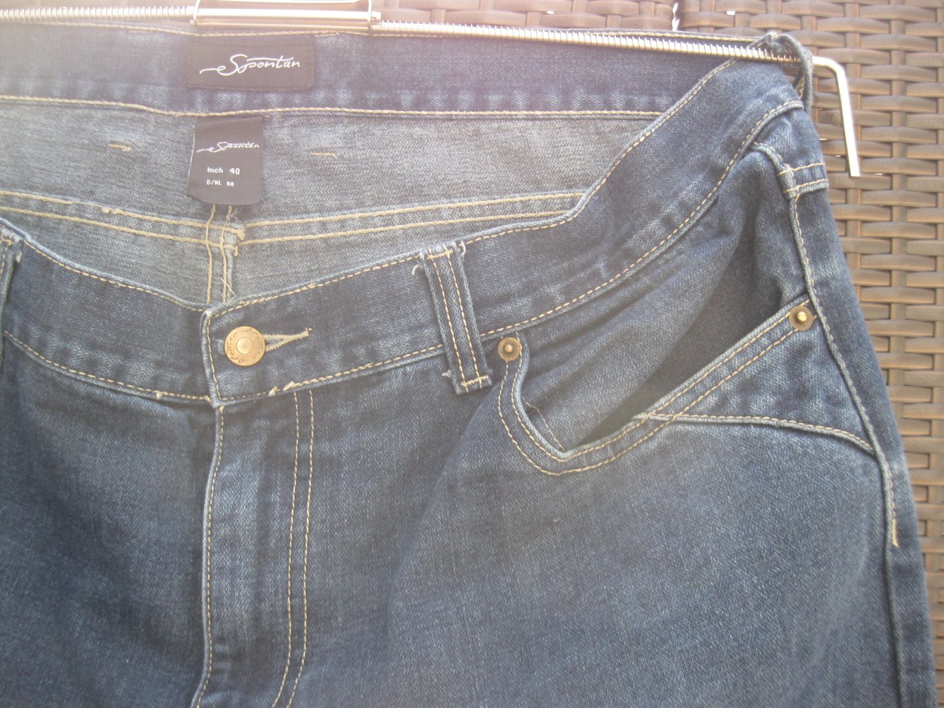 Herren-Jeans # Spontan # blau # 56 (40 inch)