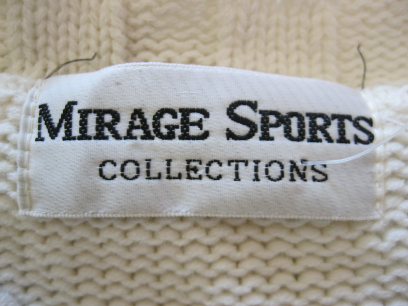 Strickpullover # Mirage Sports Collection # Weiß # V-Ausschnitt # 36