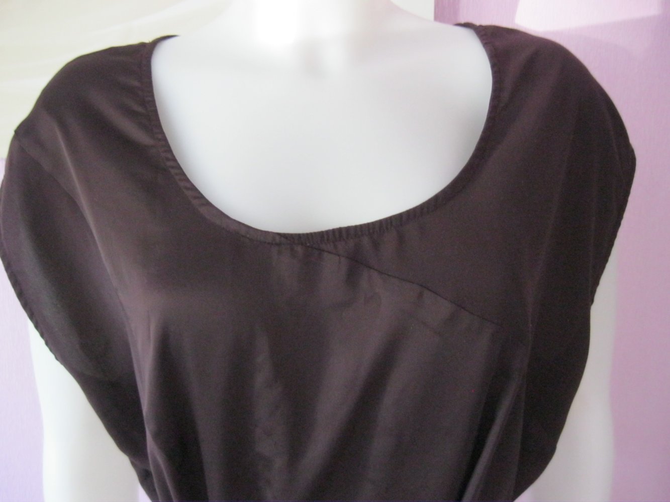 mbyM # Kleid # ärmellos # Kastanienbraun # S