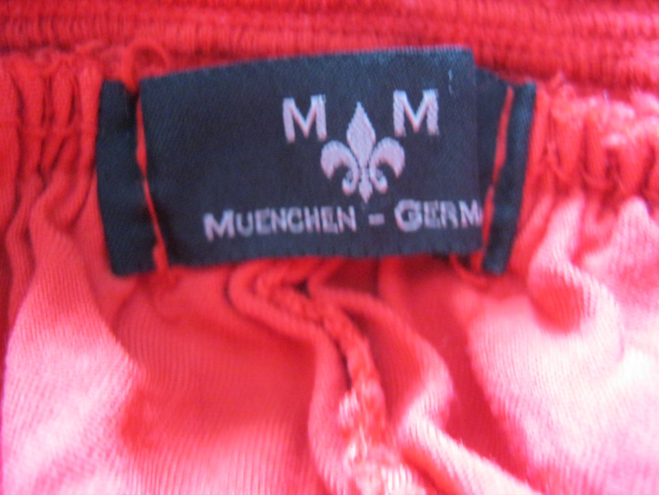 M&M München Rock Vokuhila Rot Seide/Viskose Made in Italy 2-6 (38-42)