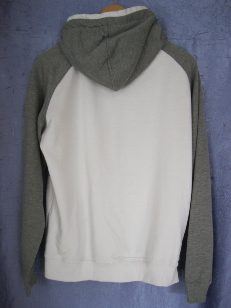 Urban Classics Hoodie Weiß/Grau Baumwolle M