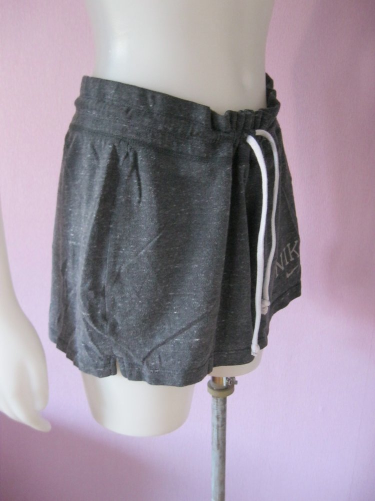 Nike Shorts Baumwolle Grau meliert L