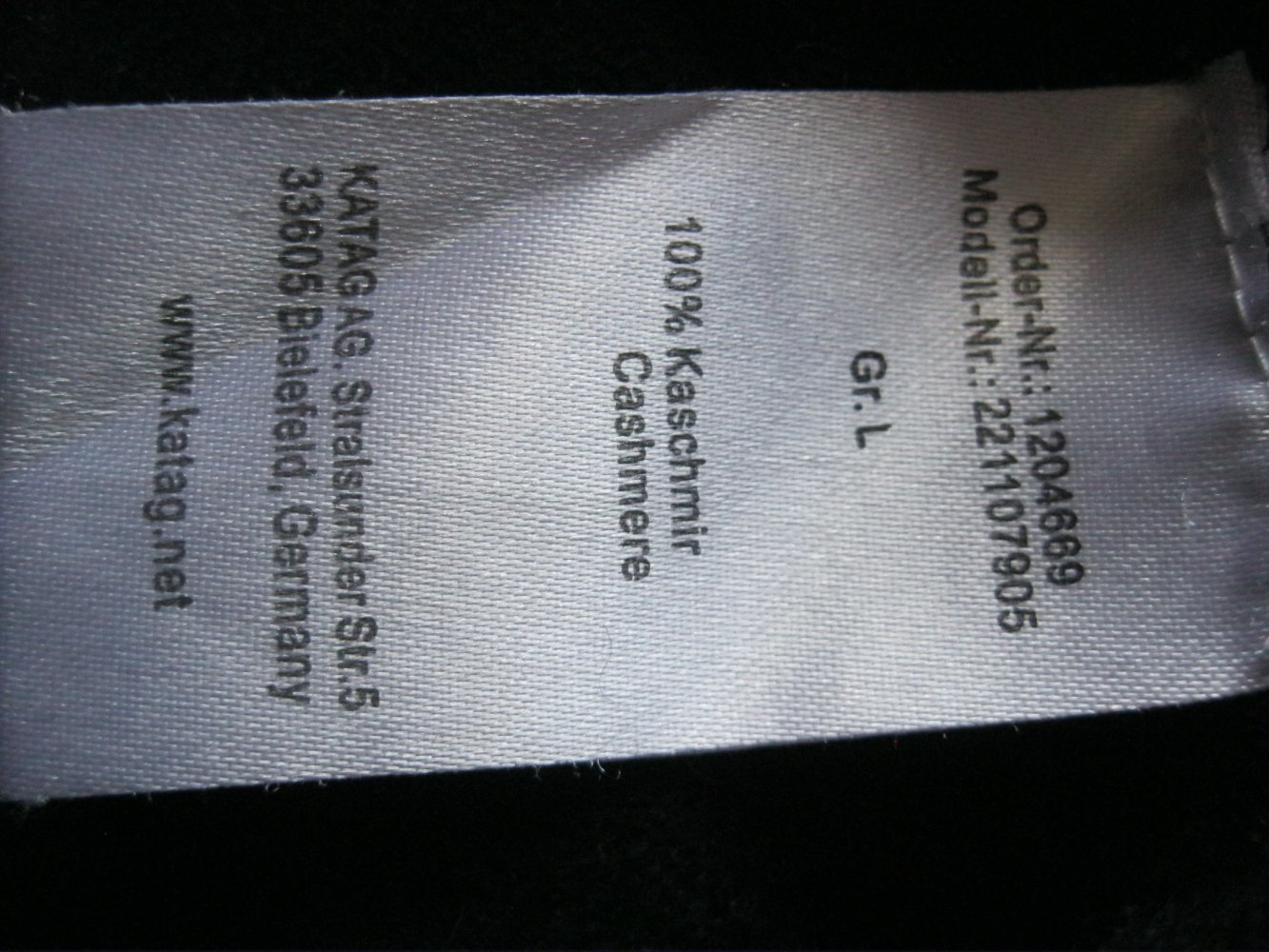 In Linea Firenze Strickpulli 100% Kaschmir Schwarz L