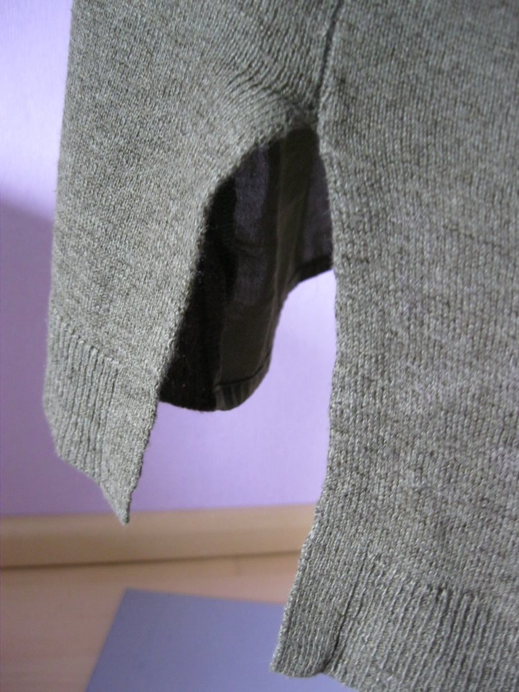 Cardigan # Strickjacke # Moosgrün # Yessica # Kurzarm # M