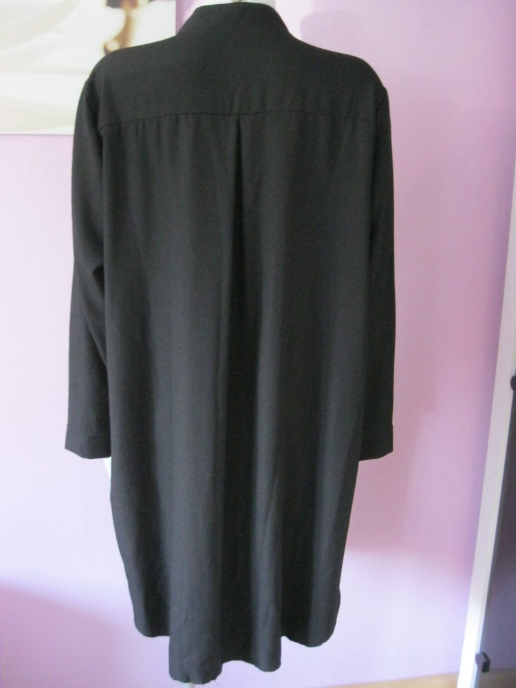 Kleid # 3/4-Arm # Schwarz # Made in Italy # TG 2 (46 / XXXL)