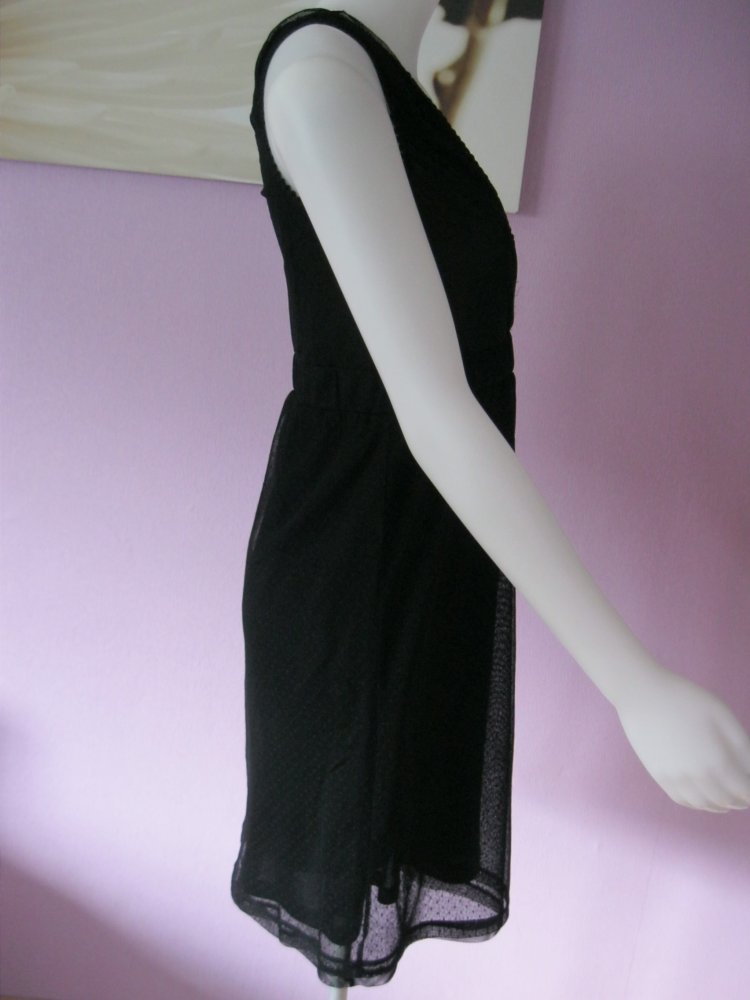 Trägerkleid # Only # Spitze # Tüll # Satin # Schwarz # L