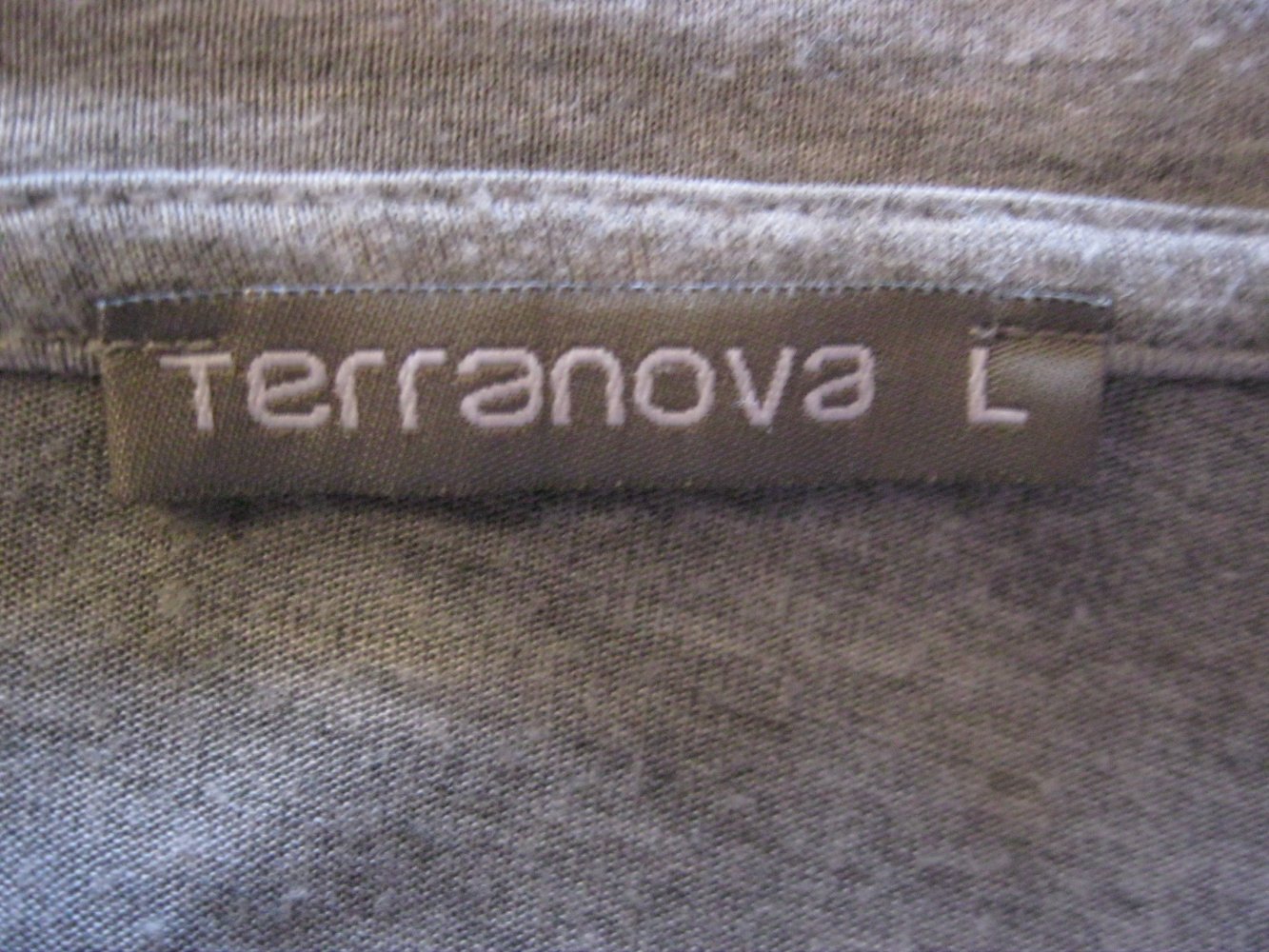 Terranova Cardigan Jersey-Jacke Grau 100% Viskose L