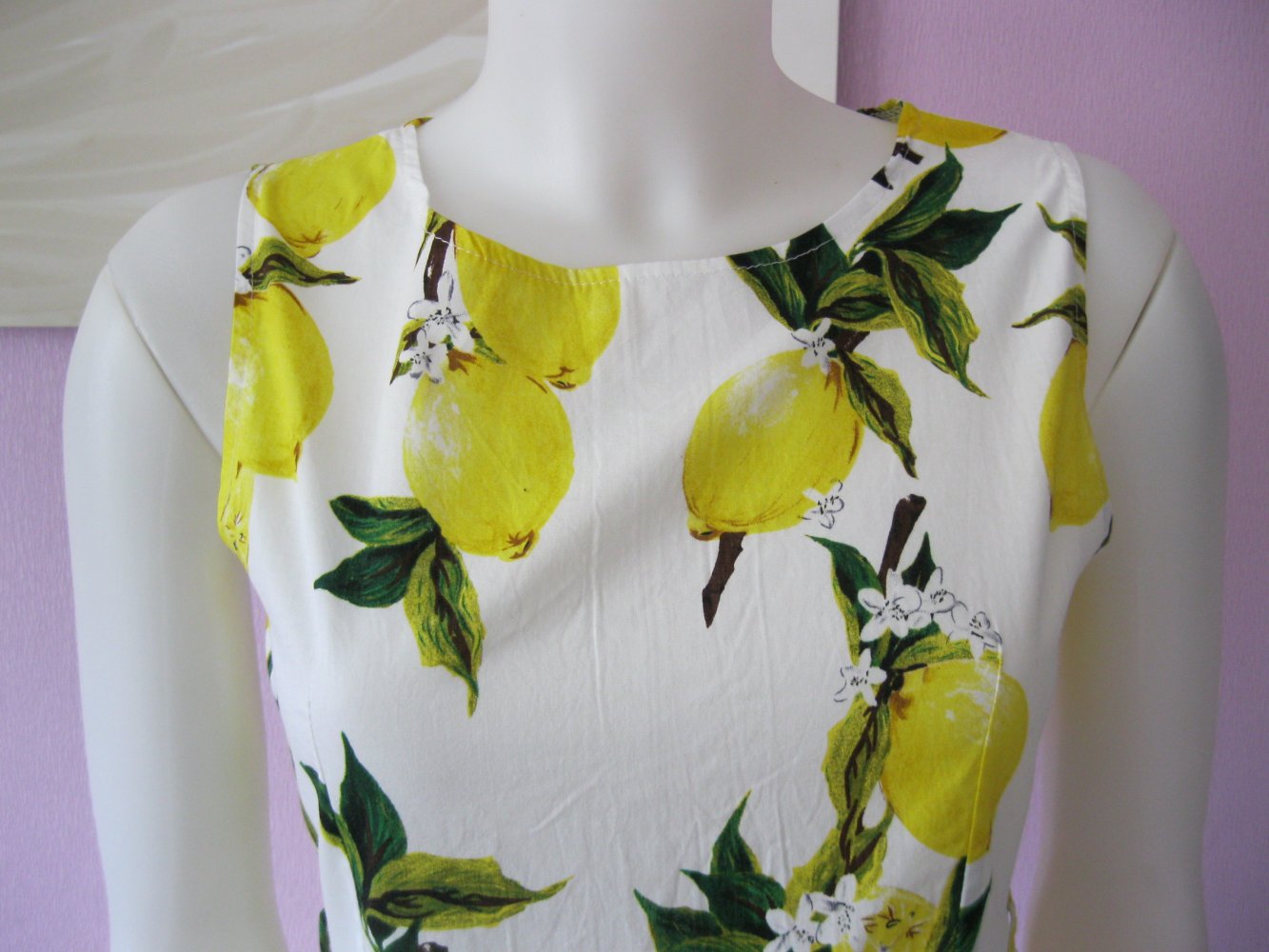 50s Retro # Boo Boo Design Fashion# Vintage # Rockabilly Kleid # Zitronen # S