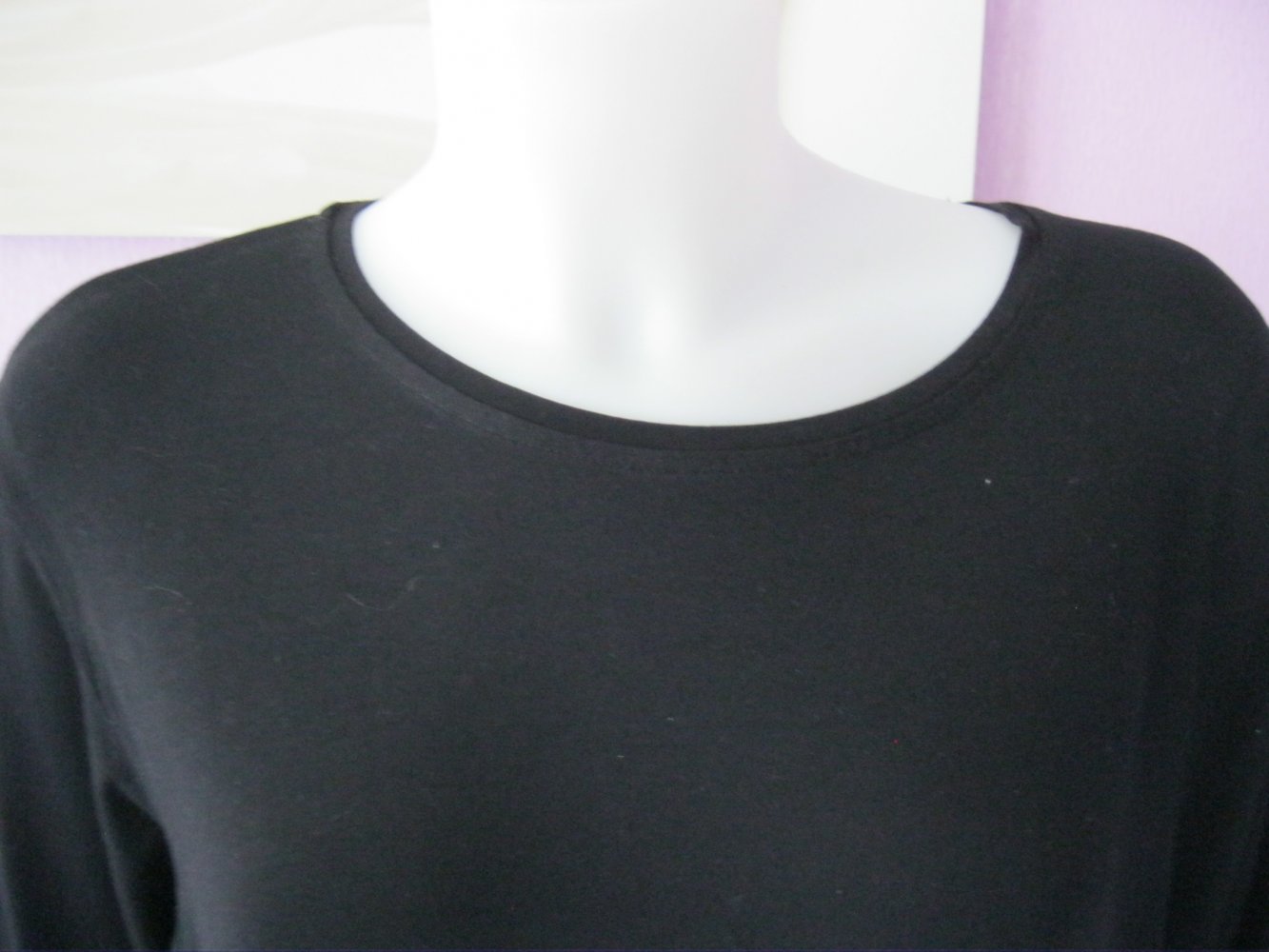 Shirt # Malva # 3/4-Arm # schwarz # L
