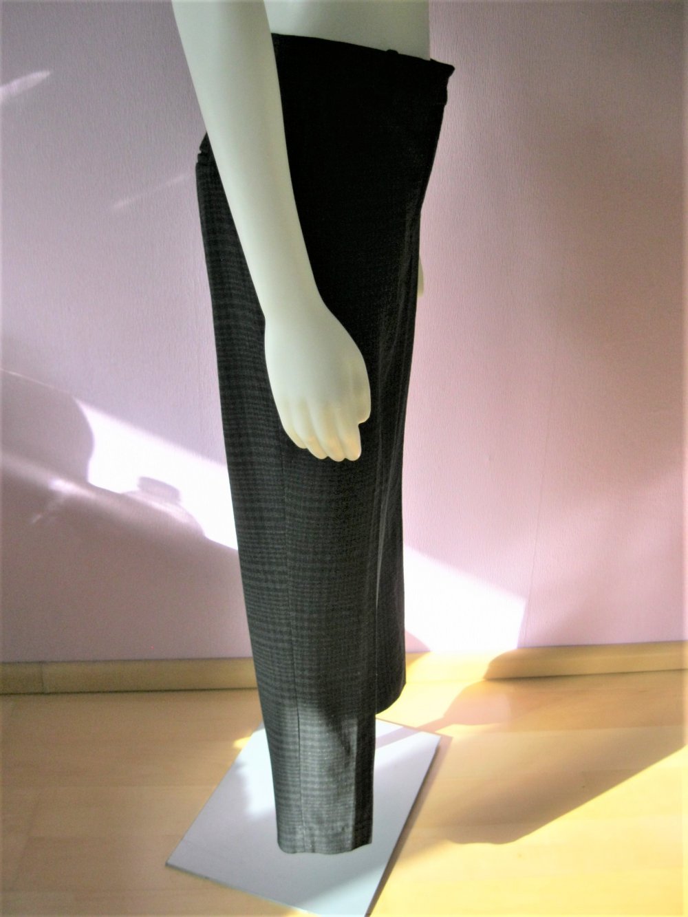 Stoffhose # H&M # Schwarz/Grau # kariert # 42/44