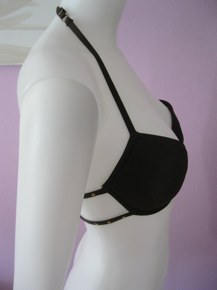 Push-Up # Censored # Neck-Holder BH # Braun # Nieten # 75A