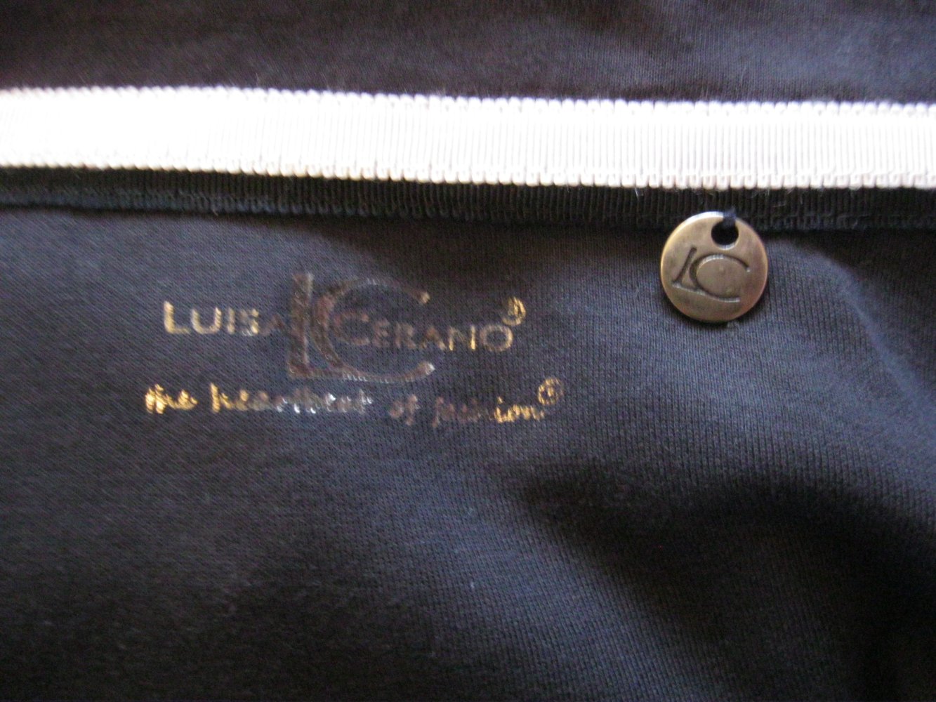 Luisa Cerano Sweat-Jacke Baumwolle Marineblau 38/M