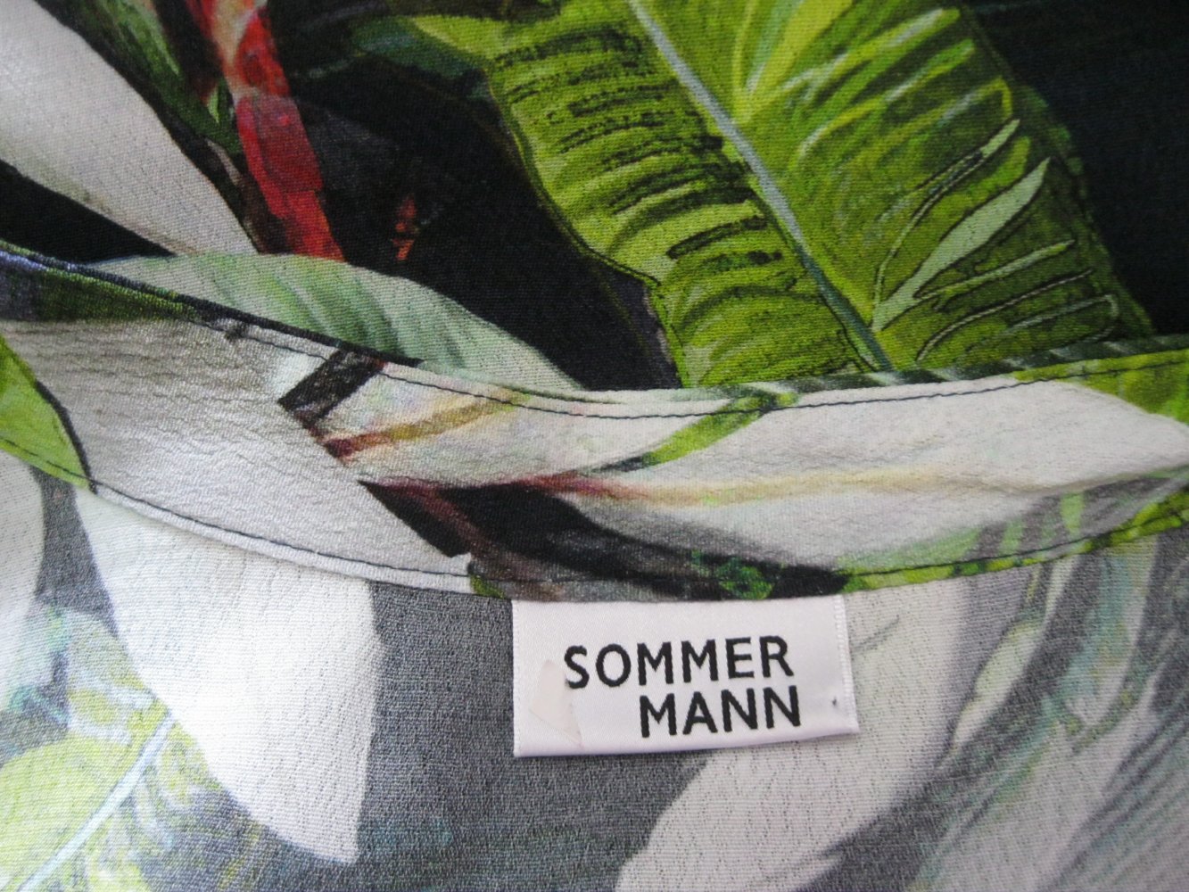 Bluse # Sommermann # florales Muster # Viskose # bunt # 46