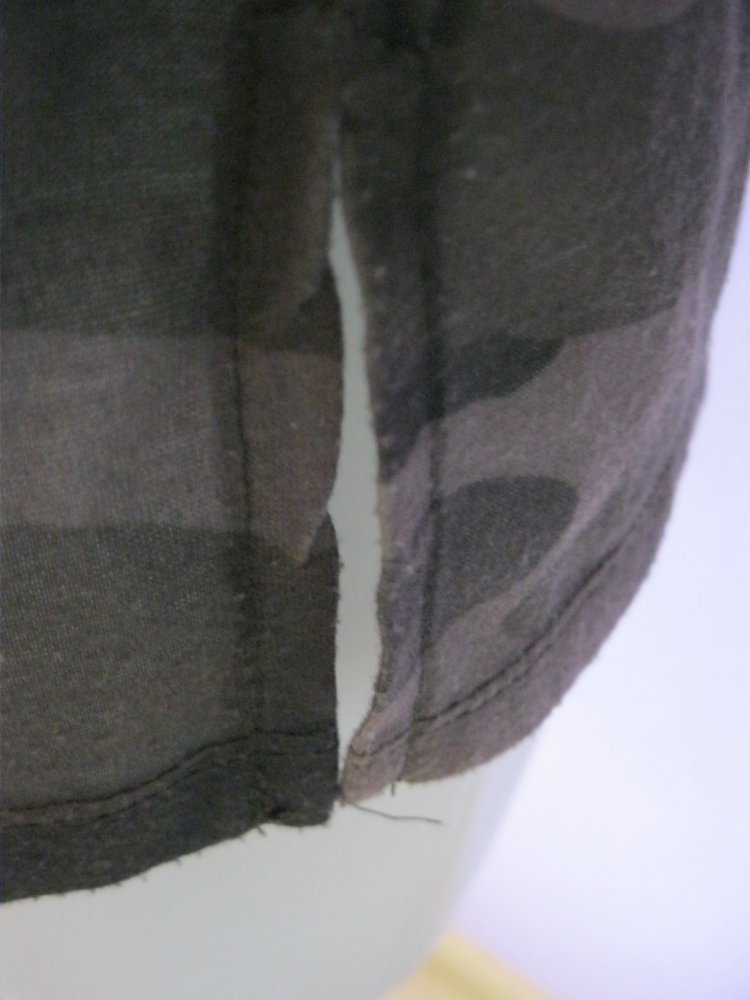 Crop-Shirt mit Netztop # Schwarz/Camouflage # S/M