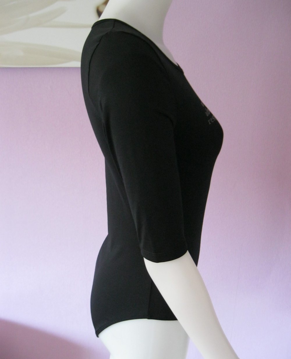 Halb-Arm Body # Kindness # Schwarz # S/M