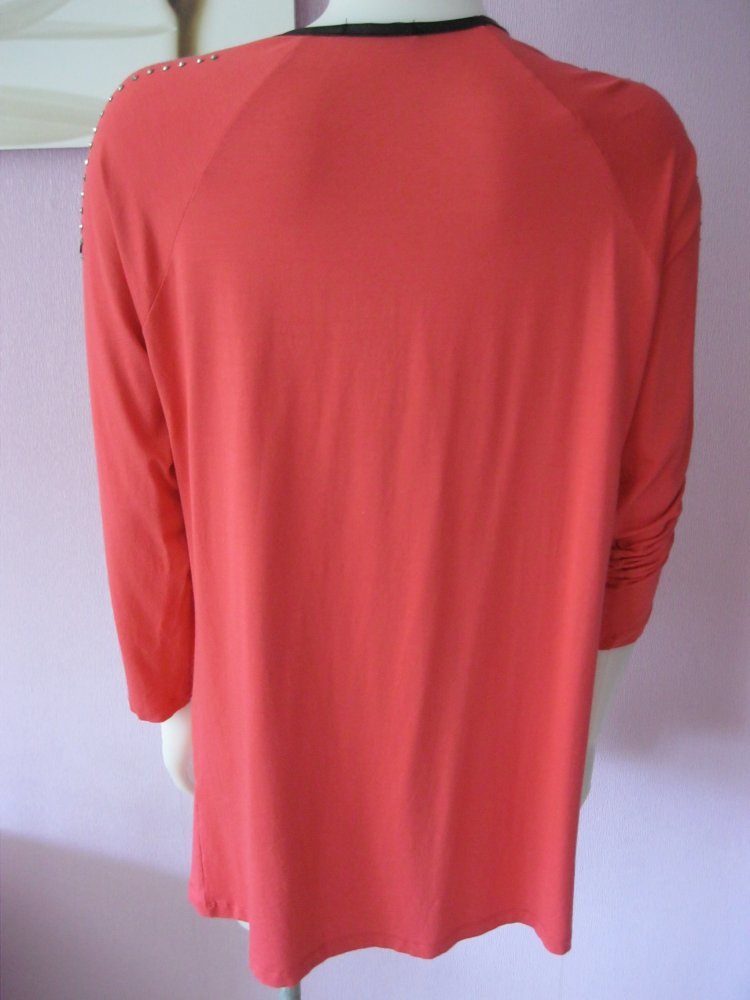 Tunika # Hisset # Viscose # Lachsfarben # XL