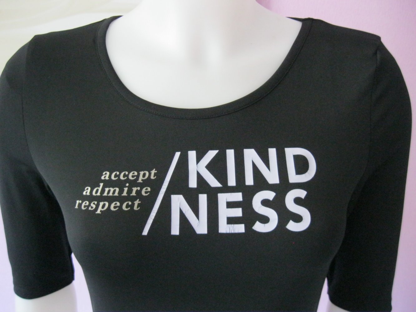Halb-Arm Body # Kindness # Schwarz # S/M