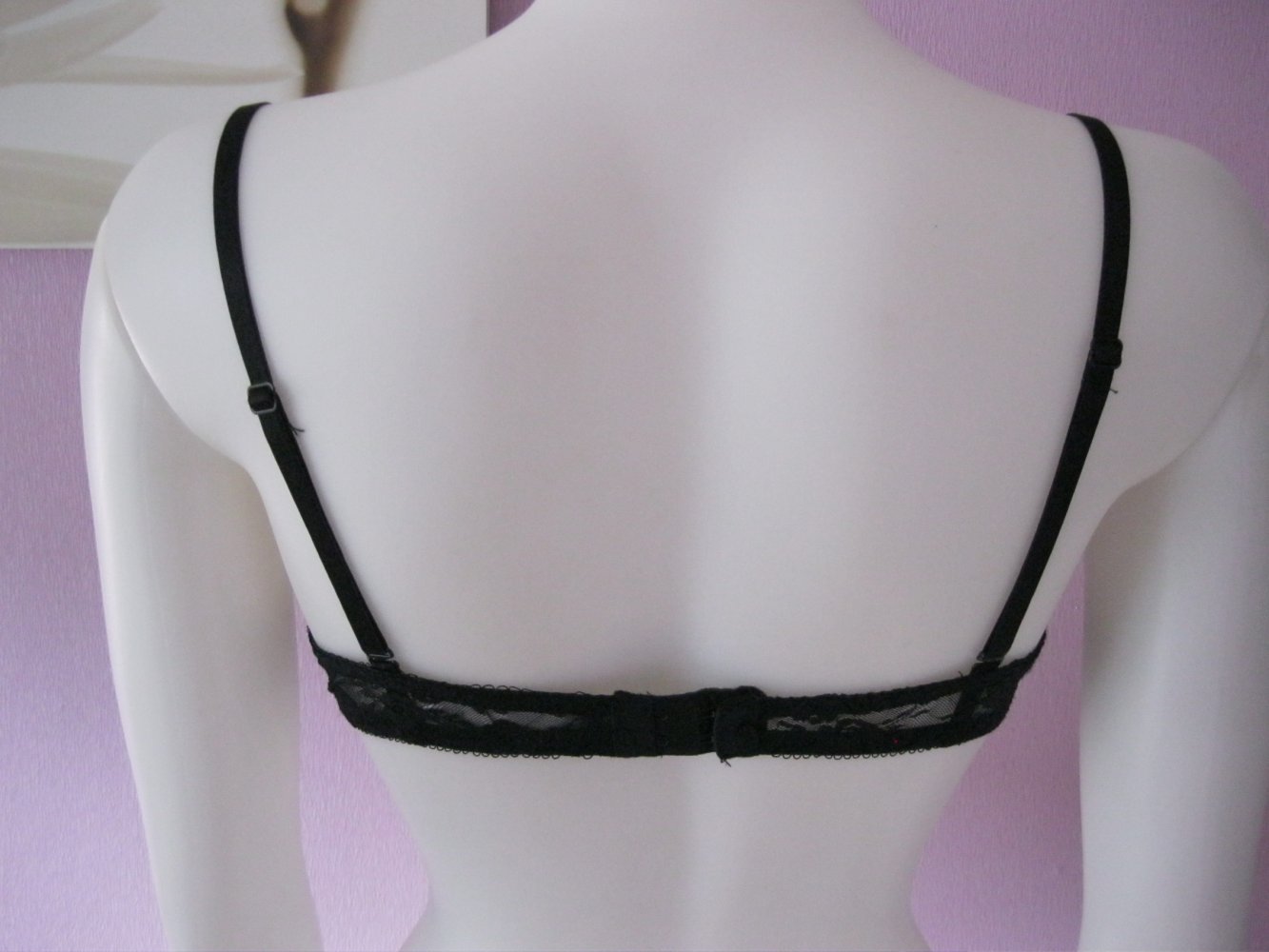 Push up BH # Schwarz # Spitze # 75 B