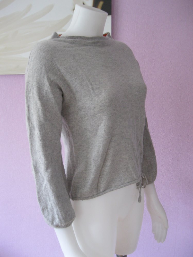Laurèl Jeans Strickpulli Schurwolle Kashmir Grau S/M