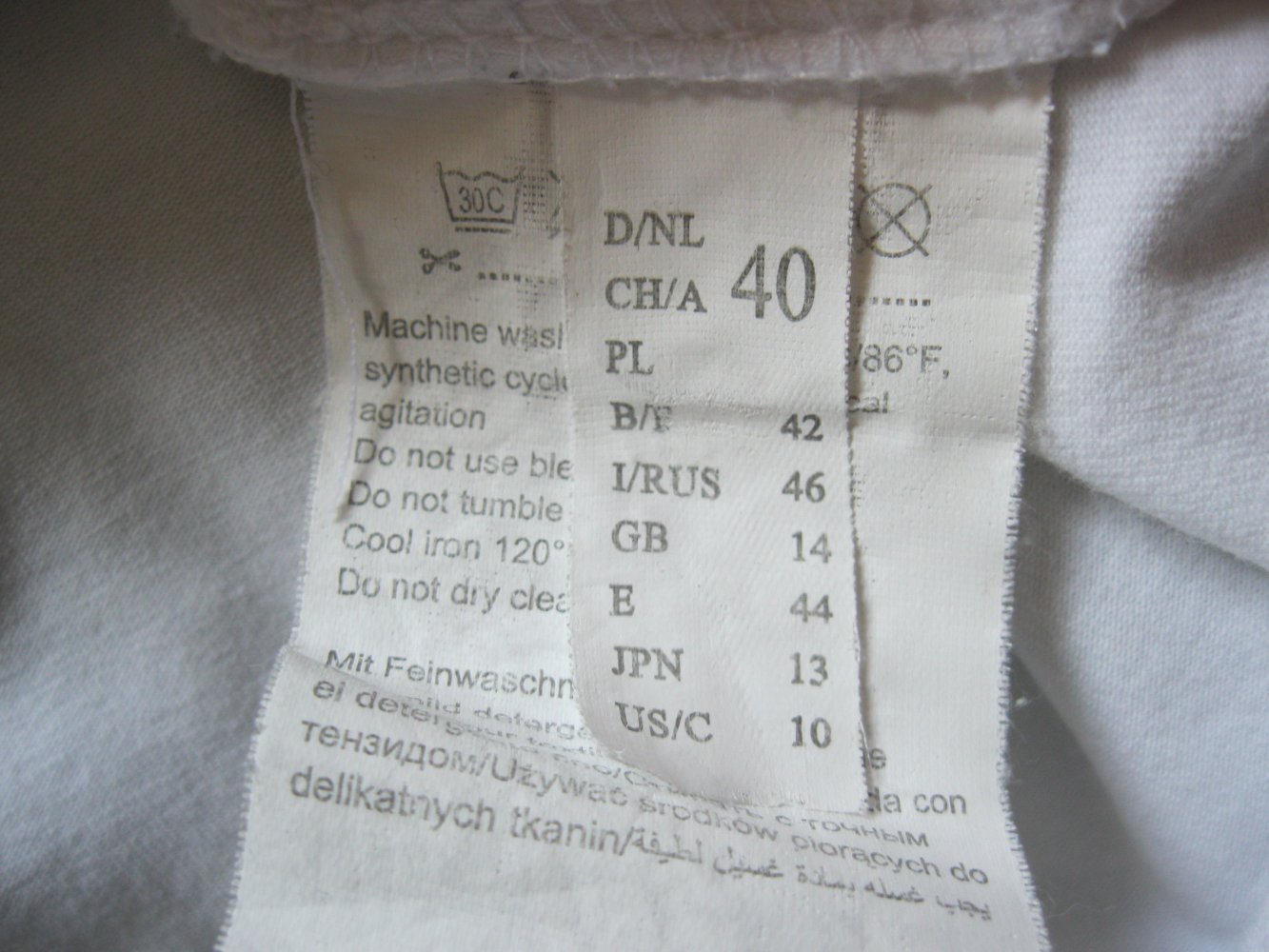 T-Shirt # Front-Print # Taifun # Weiß # 40